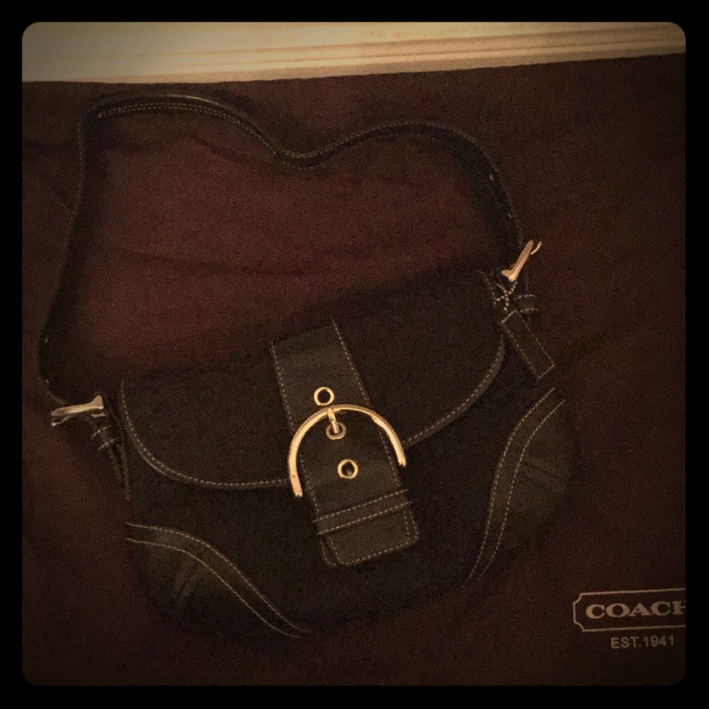 GUC Small Black Vintage Style Coach Purse